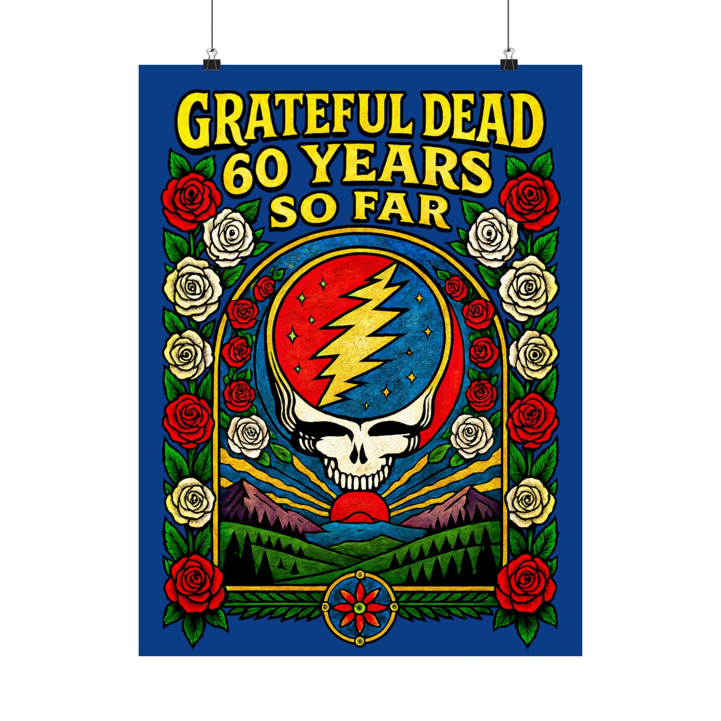 GRATEFUL DEAD “60 YEARS” COMMEMORATION POSTER