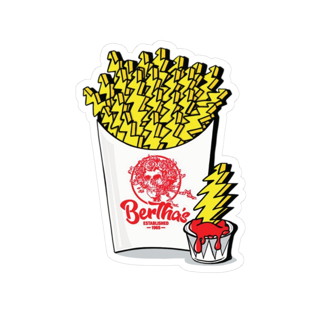 “BERTHA FRIES” STICKER