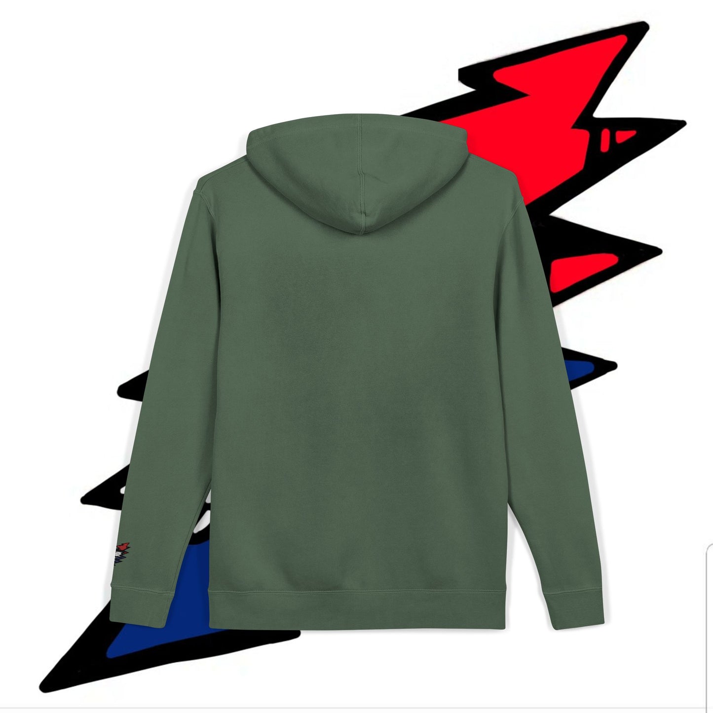 STEALIE BOLT EMBROIDERED PIGMENT DYED HOODIE