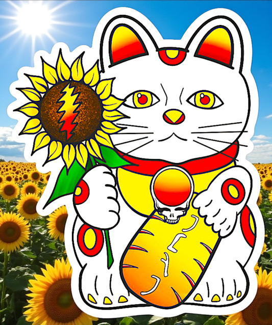 CHINA-CAT SUNFLOWER STICKER