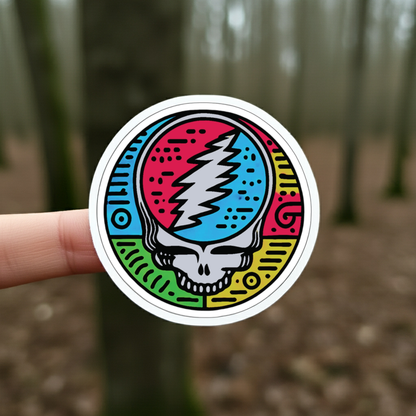 NEON HARING STEALIE STICKER
