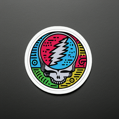 NEON HARING STEALIE STICKER
