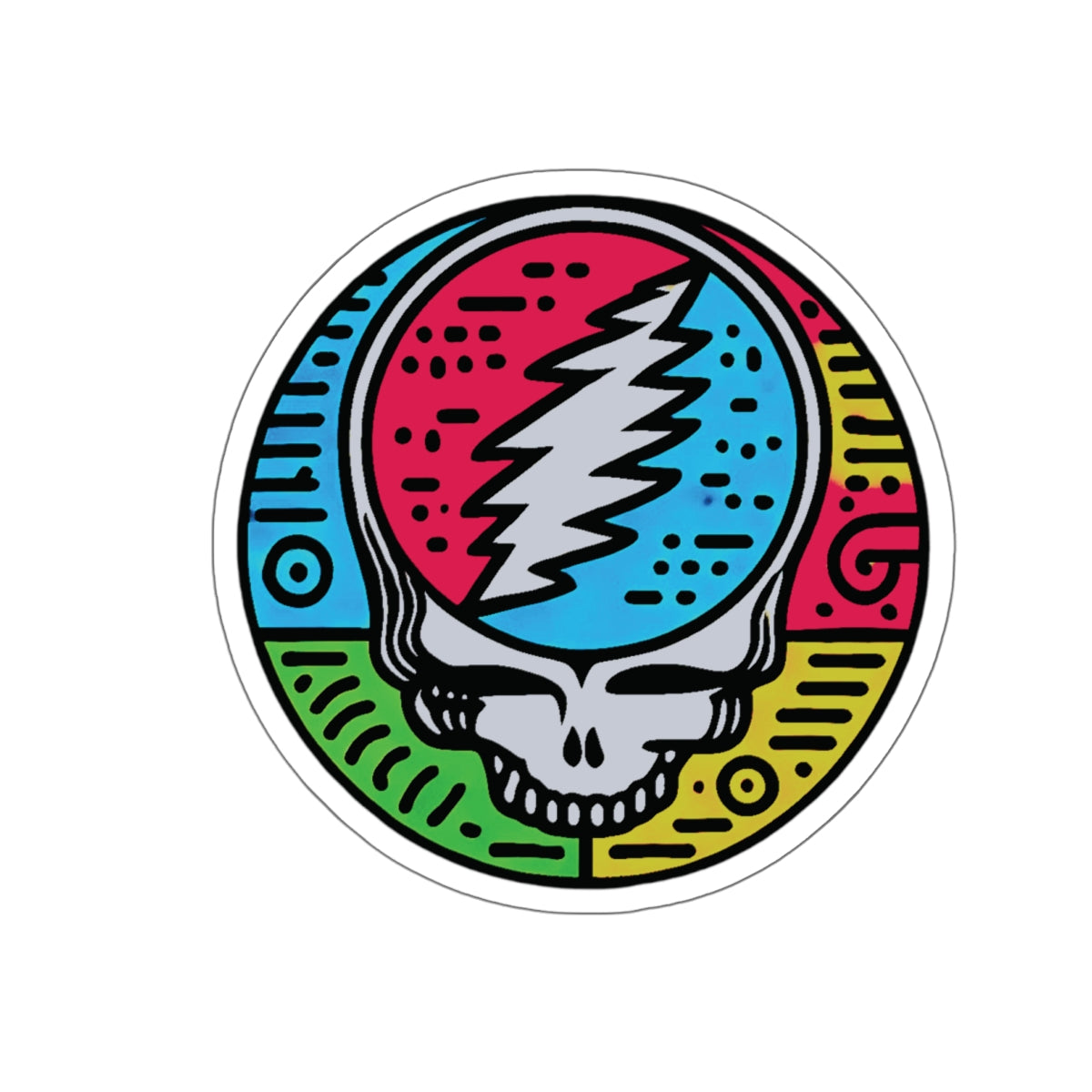 NEON HARING STEALIE STICKER