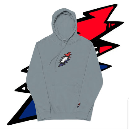 STEALIE BOLT EMBROIDERED PIGMENT DYED HOODIE
