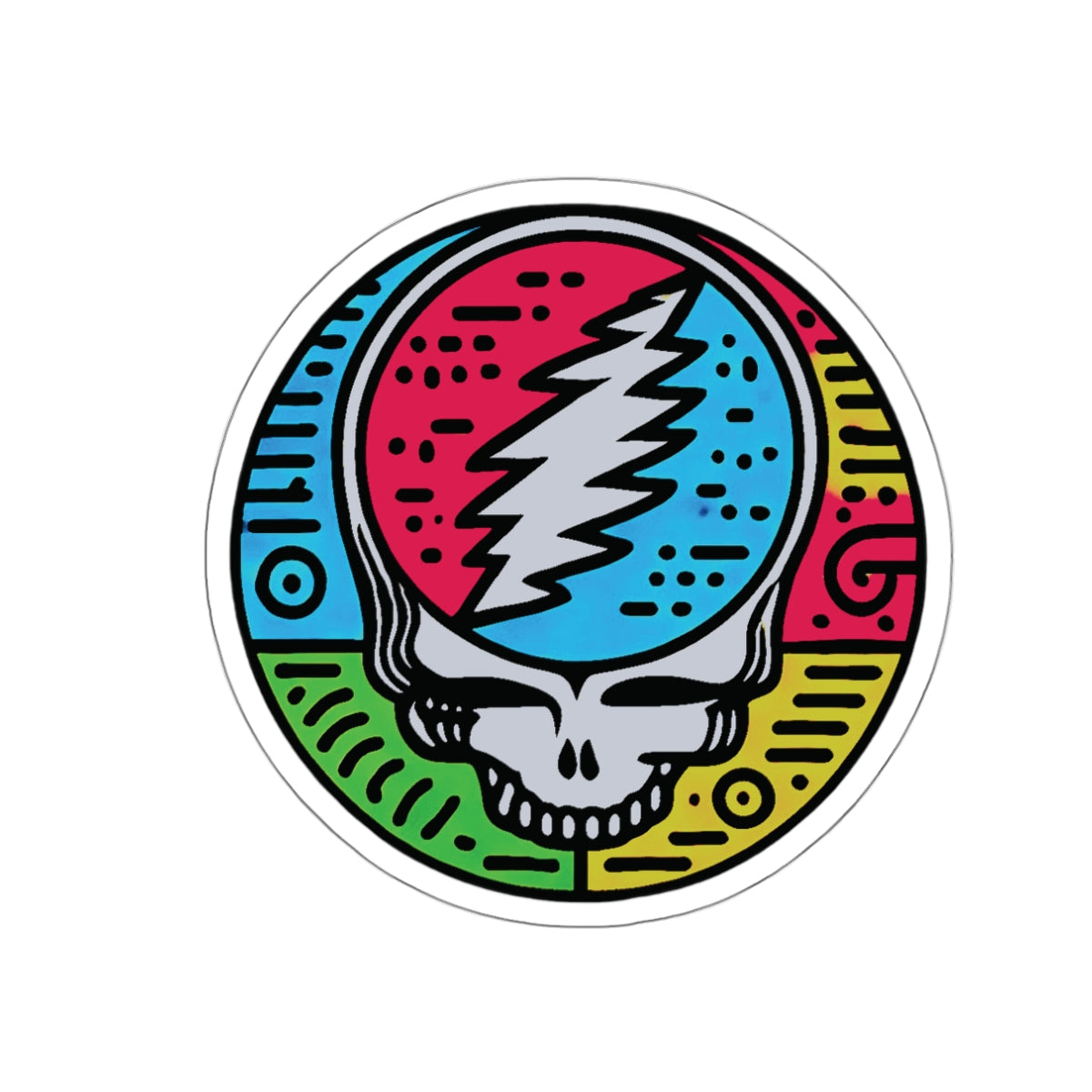 NEON HARING STEALIE STICKER