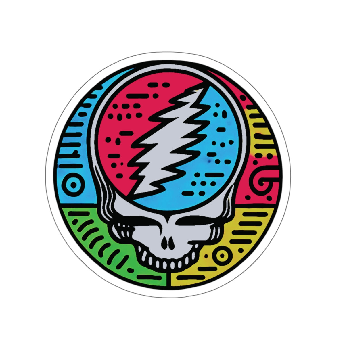 NEON HARING STEALIE STICKER