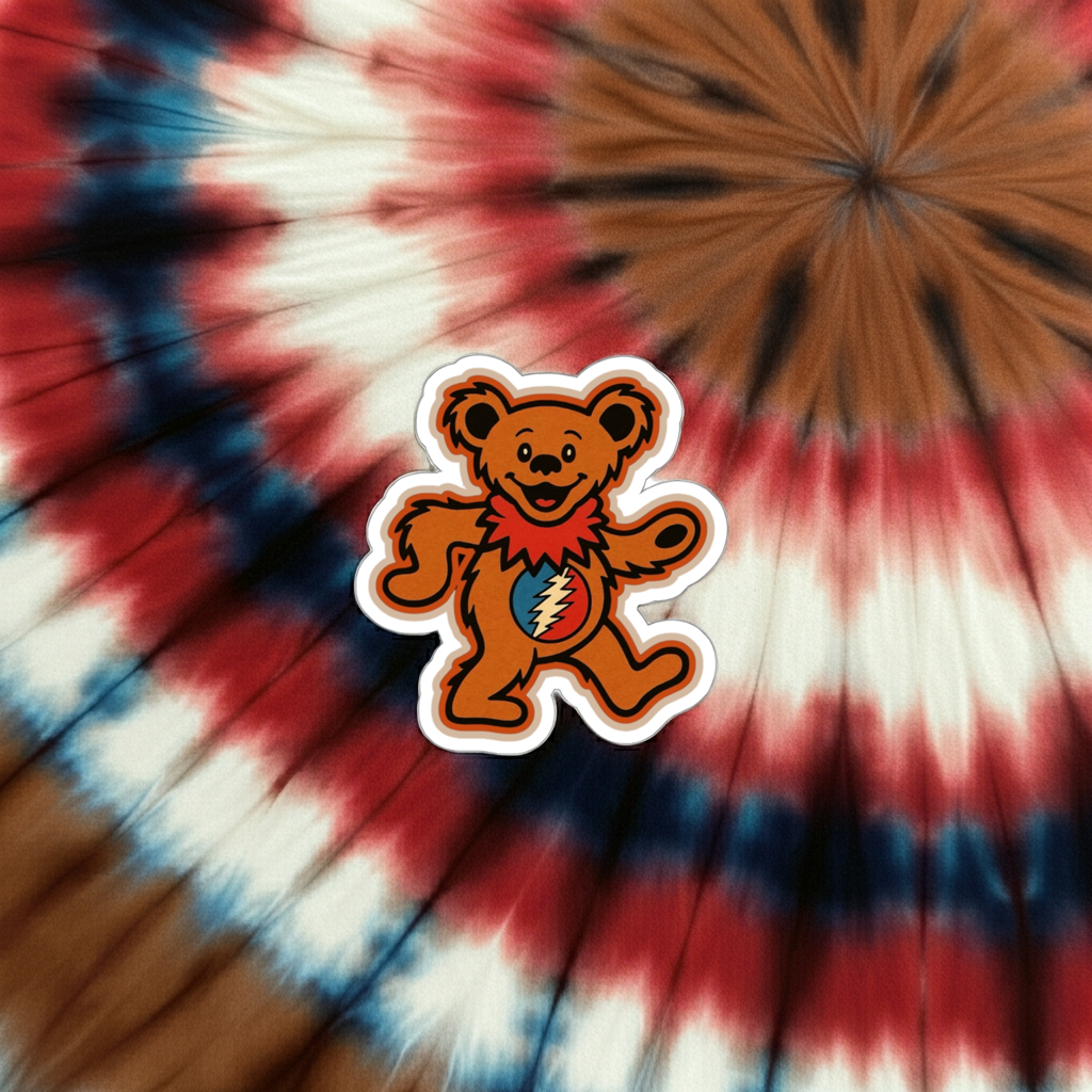 “BELLY BOLT” DANCING BEAR” STICKER