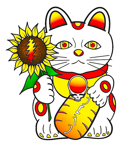 CHINA-CAT SUNFLOWER STICKER
