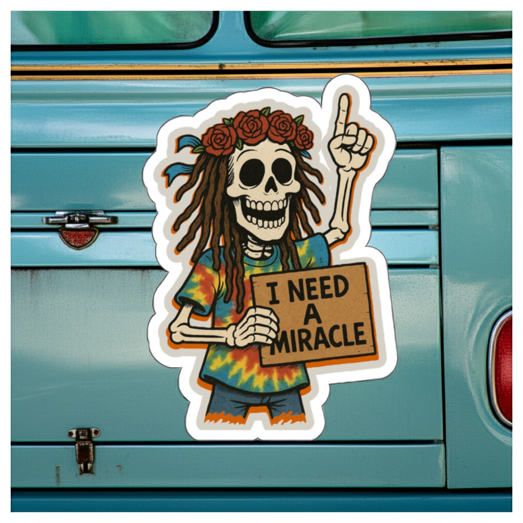 I NEED A MIRACLE STICKER