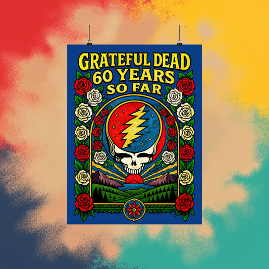 GRATEFUL DEAD “60 YEARS” COMMEMORATION POSTER
